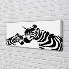 tulup.si Slika na platnu Poslikano zebra 125x50 cm