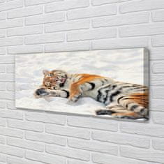 tulup.si Slika na platnu Tiger zima 125x50 cm