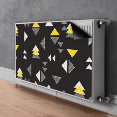 tulup.si Pokrov za radiator PVC Narisani trikotniki 100x60 cm