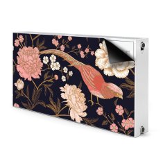 tulup.si Pokrov radiatorja Peony s ptico 110x60 cm