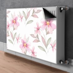 tulup.si Pokrov za radiator PVC Roza cvetje 90x60 cm