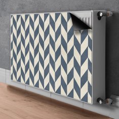 tulup.si Pokrov za radiator PVC Sivi vektorji 90x60 cm