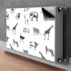 tulup.si Pokrov za radiator PVC Safari 90x60 cm