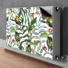 tulup.si Pokrov za radiator PVC Tropska flora 90x60 cm