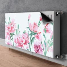 tulup.si Pokrov za radiator PVC Roza cvetje 110x60 cm