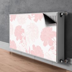 tulup.si Pokrov za radiator PVC Roza cvetje 100x60 cm