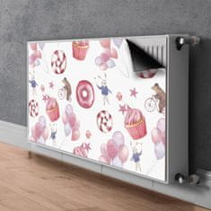 tulup.si Pokrov za radiator PVC Sladkarije in baloni 100x60 cm