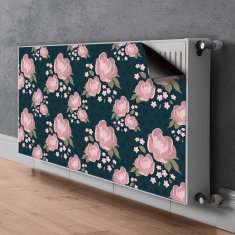 tulup.si Pokrov za radiator PVC Roza cvetje 110x60 cm