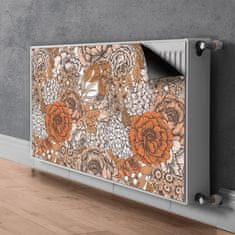 tulup.si Pokrov radiatorja Oranžne vrtnice 100x60 cm