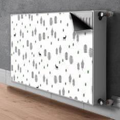 tulup.si Pokrov za radiator PVC Jelen v gozdu 90x60 cm