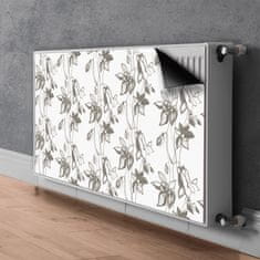 tulup.si Pokrov za radiator PVC Risba cvetja 100x60 cm