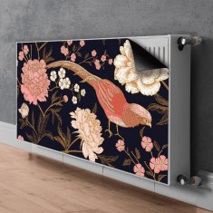 tulup.si Pokrov radiatorja Peony s ptico 110x60 cm