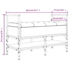 Vidaxl Klop za čevlje sonoma hrast 85,5x42x57,5 cm inženirski les