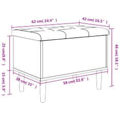 Vidaxl Klop za shranjevanje sonoma hrast 62x42x46 cm inženirski les