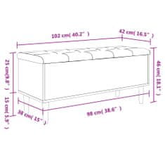 Vidaxl Klop za shranjevanje sonoma hrast 102x42x46 cm inženirski les