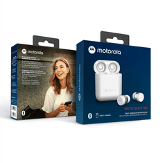 Motorola Bluetooth slušalke MOTO BUDS 120, slušalke, bele