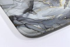 tulup.si Kopalniška preproga Siv marmor 75x45 cm Bela