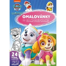 Pobarvanka A4 z nalepkami Paw Patrol