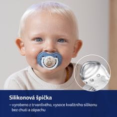 LOVI Silikonski dudelec Dynamic Night&Day 0-3m 2 kosa deklica