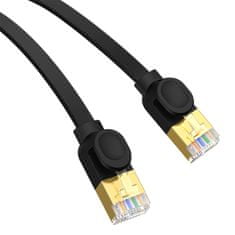 slomart kabel omrežni baseus visoke hitrosti, ethernet rj45, gigabit, cat.7, 0,5m (czarny)