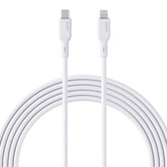 slomart kabel aukey cb-ncl2 usb-c do lightning 1,8 m (beli)