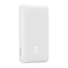 slomart magnetni mini powerbank baseus 5000mah 20w (bela)