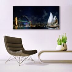 tulup.si Slika na akrilnem steklu Sydney bridge arhitektura 140x70 cm 4 obešalnika