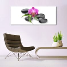 tulup.si Slika na akrilnem steklu Flower stones art 125x50 cm 4 obešalnika