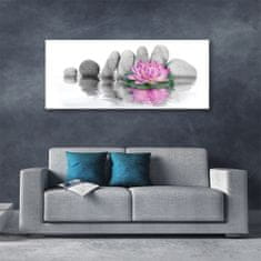 tulup.si Slika na akrilnem steklu Flower stones art 125x50 cm 2 obešalnika