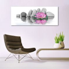 tulup.si Slika na akrilnem steklu Flower stones art 125x50 cm 2 obešalnika