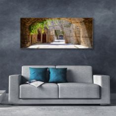 tulup.si Slika na akrilnem steklu Predor alley arhitektura 125x50 cm 2 obešalnika