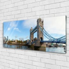 tulup.si Slika na akrilnem steklu London bridge arhitektura 125x50 cm 4 obešalnika