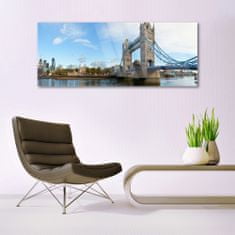 tulup.si Slika na akrilnem steklu London bridge arhitektura 125x50 cm 4 obešalnika