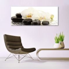 tulup.si Slika na akrilnem steklu Flower stones art 125x50 cm 4 obešalnika