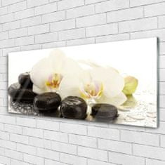 tulup.si Slika na akrilnem steklu Flower stones art 125x50 cm 4 obešalnika