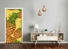 tulup.si Samolepilni tapete na vratih Ananas 75x205 cm