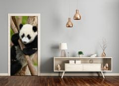 tulup.si Nalepka na vratih Panda na drevesu 75x205 cm