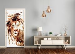 tulup.si Nalepka na vratih Lion 75x205 cm