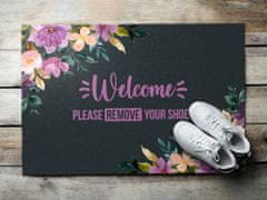 tulup.si Predpražnik za hodnik Welcome Please remove your shoes 90x60 cm