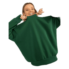 RELEVANCE Ženski oversize pulover JENNI temno zelene barve RV-BL-8360.80P_391554 Univerzalni