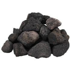Vidaxl Vulkanski kamen 25 kg črn 5-8 cm