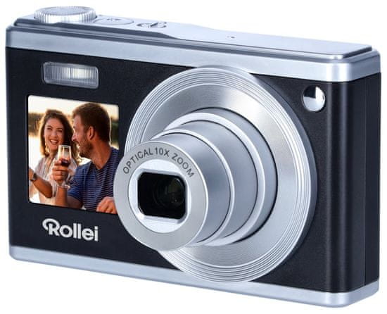 Rollei Compactline 10x/ 20 MPix/ 10x zoom/ 2,8 LCD/ 1080p video/ črno