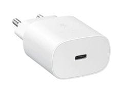 Samsung Samsung EP-TA800 omrežni polnilnik, hitro polnjenje, USB-C PD, 25W, 1m kabel - bela