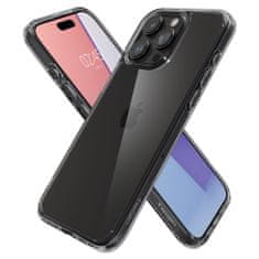 Spigen Ultra hibridno ohišje za iPhone 15 Pro Max prozorno sivo