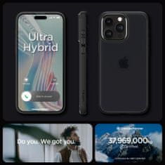 Spigen Ultra hibridno ohišje za iPhone 15 Pro prozorno črno