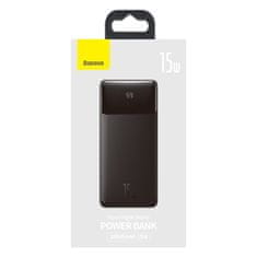 BASEUS Bipow powerbank s hitrim polnjenjem 20000mAh 15W USB microUSB 25cm črna