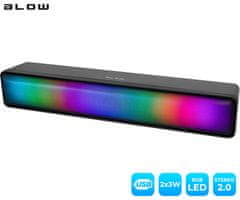 Blow MS-31 Adrenaline računalniški zvočnik / soundbar, 2.0 STEREO, USB, RGB LED osvetlitev