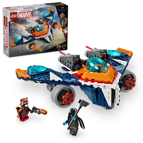 LEGO Marvel 76278 Raketin reaktivni Warbird proti Ronanu