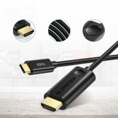 Choetech CH0019 kabel USB-C / HDMI M/M 4K 1.8m, črna