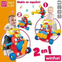 Winfun Poganjalec Winfun Letalo Luč Zvok 37 x 17,5 x 14 cm (2 kosov)